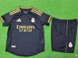25-26 RMA Black Special Edition Kids Player Version Soccer lersey (球员童装)