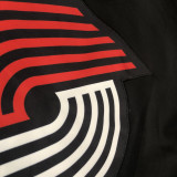 2022 TRAIL BLAZERS Player GI Black Zip hoodie Jacket