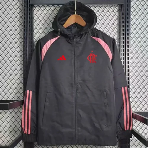24-25 Flamengo Black Windbreaker