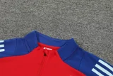 24-25 Spain Red Kids Half Pull Tracksuit (童装)(半拉链)