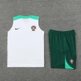 24-25 Portugal White Tank top and shorts suit