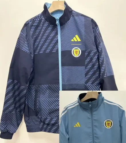 24-25 Scotland Grey & Light blue Double sided windbreaker (双面风衣)