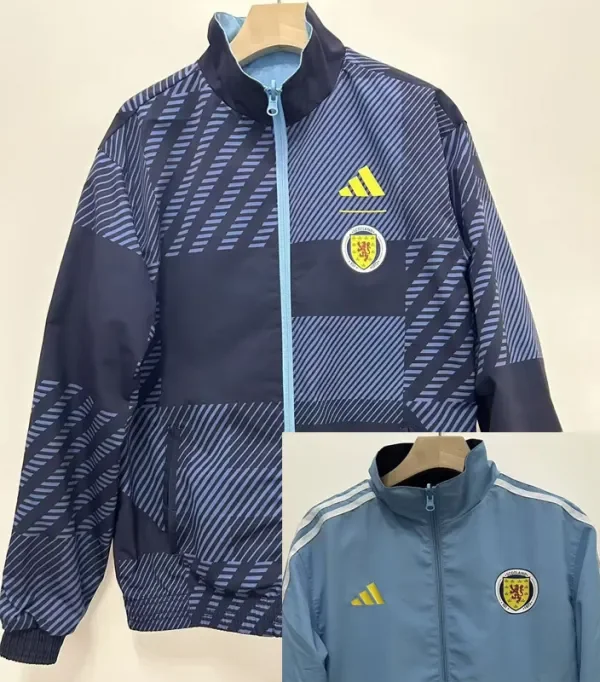 24-25 Scotland Grey & Light blue Double sided windbreaker (双面风衣)