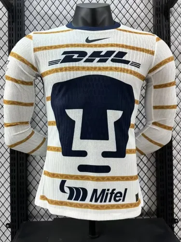 24-25 Pumas UNAM Home Long Sleeve Player Version Soccer Jersey (长袖球员)