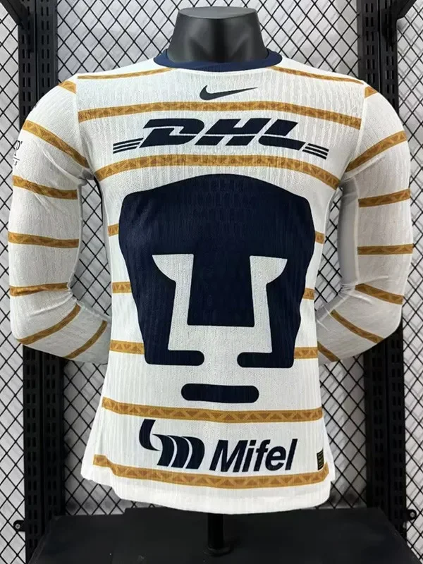 24-25 Pumas UNAM Home Long Sleeve Player Version Soccer Jersey (长袖球员)