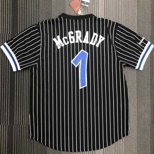 MAGIC McGRADY # 1 Black MitchellNess Retro Jerseys