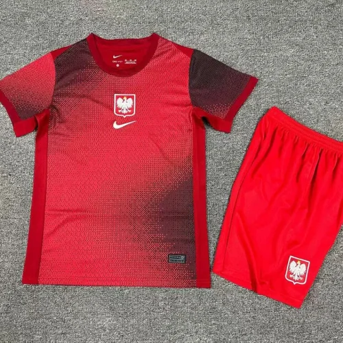 24-25 Poland Away Kids Soccer Jersey