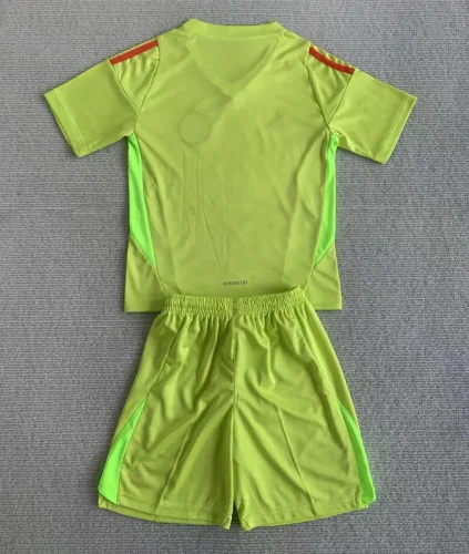 24-25 Scotland Fluorescent Yellow GoalKeeper Kids Soccer Jersey