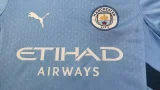 24-25 Man City Home Kids Player Version Soccer Jersey (球员童装)