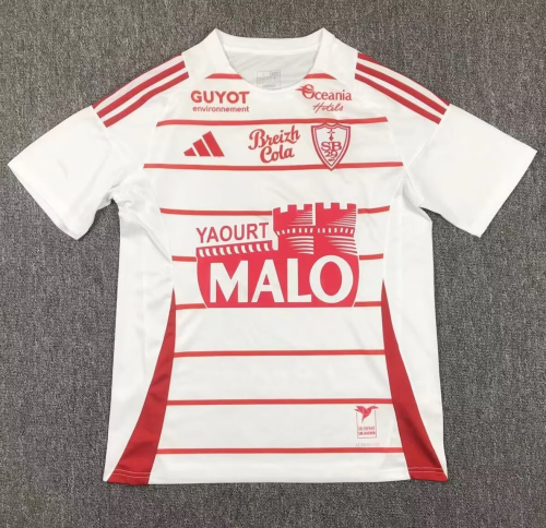 24-25 Stade Brestois Away Fans Soccer Jersey