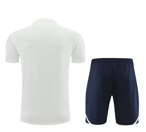 24-25 AD White Training Short Suit #3333(100%Cotton)纯棉