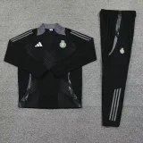 24-25 Al-Nassr Black Half Pull Tracksuit (半拉链)