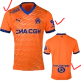 24-25 Marseille Third Fans Soccer Jersey (Print all Sponsor)
