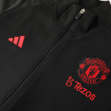 23-24 Man Utd Black Jacket Tracksuit #05
