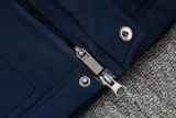 24-25 Palmeiras Royal Blue Hooded Windbreaker Fabric Cotton Coat #G234