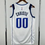 22-23 Dallas Mavericks CHRISTIE #00 White Top QualityHot Pressing NBA Jersey(v领)