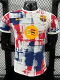 25-26 BAR Special Edition White Red Player Version Training Shirts