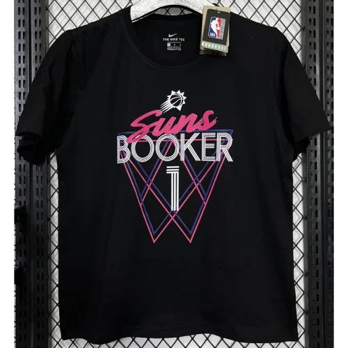 T165 SUNS BOOKER #1 Black High Quality Casual T-Shirt