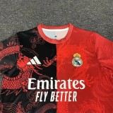 25-26 RMA Red Black Special Edition Fans Training shirts*龙纹