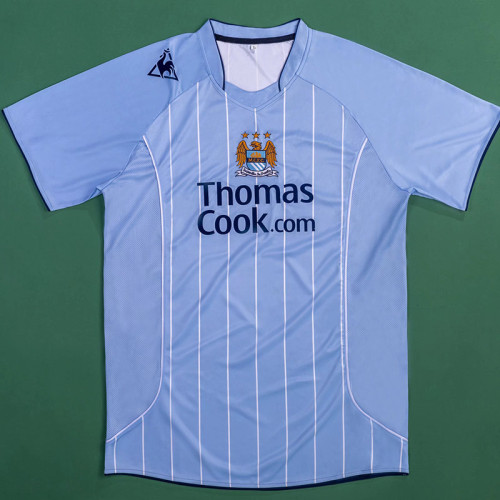 2007-2008 Man City Home Retro Soccer Jersey