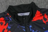 2024 Napoli Red Black Half Pull Tracksuit (半拉链)
