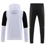 23-24 Man Utd White Hoodie Jacket Tracksuit