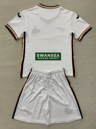 24-25 Swansea City Home Kids Soccer Jersey