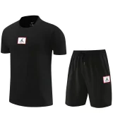 2024 JORDAN Black Training Short Suit #2222 (100%Cotton)纯棉