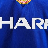 1985 Man Utd Away Blue Retro Soccer Jersey