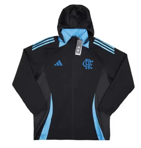 24-25 Flamengo Black Blue Windbreaker #蓝标