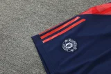 24-25 Man Utd BlueTank top and shorts suit