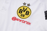 23-24 Dortmund White Polo Tracksuit #C1003