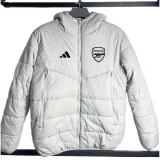 24-25 ARS White Hooded Cotton Coat #棉衣