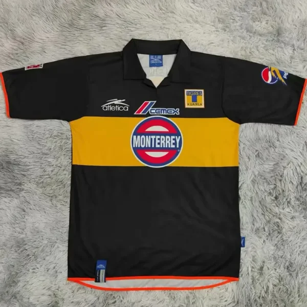 2003-2004 Tigres UANL Black Retro Soccer Jersey