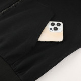 23-24 NK Black Hoodie Jacket Tracksuit #NM06