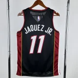 22-23 HEAT JAQUEZ JR. #11 Black Top Quality Hot Pressing NBA Jersey (V领）