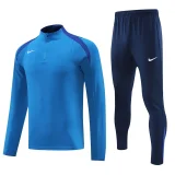 2024 NK Lake blue Half Pull Tracksuit #812(半拉链)