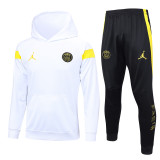23-24 PSG Jordan White Hoodie Jacket Tracksuit #F449