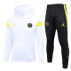 23-24 PSG Jordan White Hoodie Jacket Tracksuit #F449
