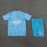 23-24 Man City Sky Blue Training Short Suit