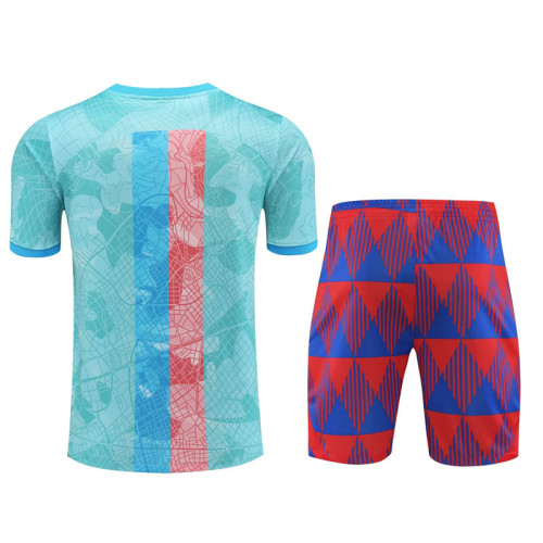 23-24 BAR Light Blue Training Short Suit