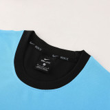 2023 NK Sky Blue Black Training Short Suit #ND03