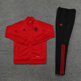 23-24 Flamengo Red Jacket Tracksuit #01