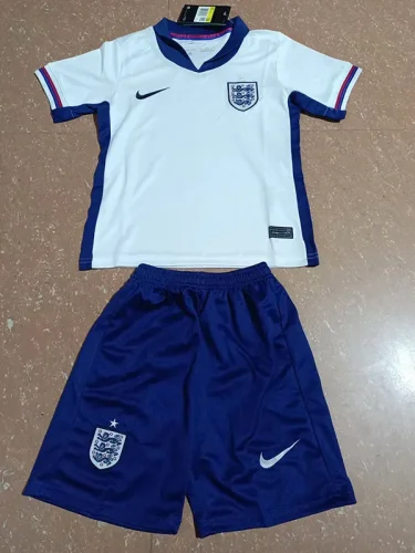 2024 England Home Kids Soccer Jersey