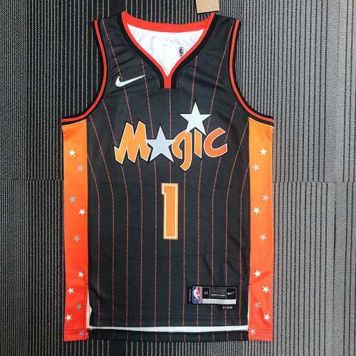 21-22 Magic McGRADY #1 Black City Edition Top Quality Hot Pressing NBA Jersey