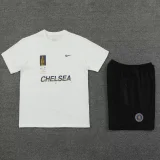 24-25 CHE White Training Short Suit (100%Cotton)纯棉
