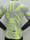 2023 Man City Grey Green Player Version Training Shirts