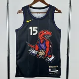 24-25 Raptors CARTER #15 Black City Edition Top Quality Hot Pressing NBA Jersey