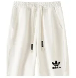 2025 AD White Pure Cotton Fabric Casual Short Pants