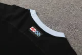 24-25 INT Black Training Short Suit (100%Cotton)纯棉